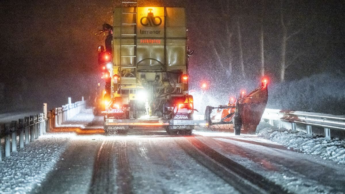 Snow warning in Skåne -