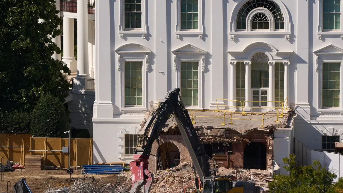 Outrage in the US after demolition of White House wing