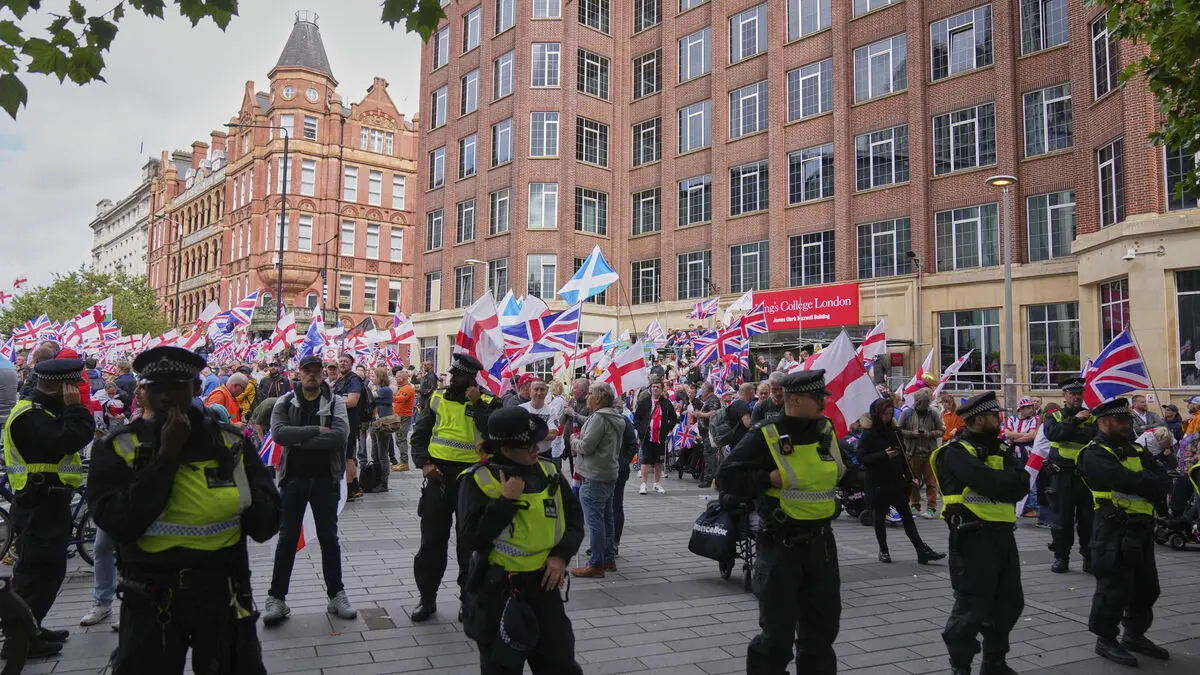 4,000 police officers deployed in London ahead of protests and Wembley cup final