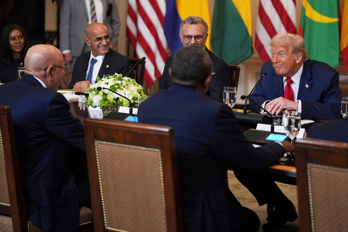 Trump Commends Liberian President's English Skills During White House Meeting