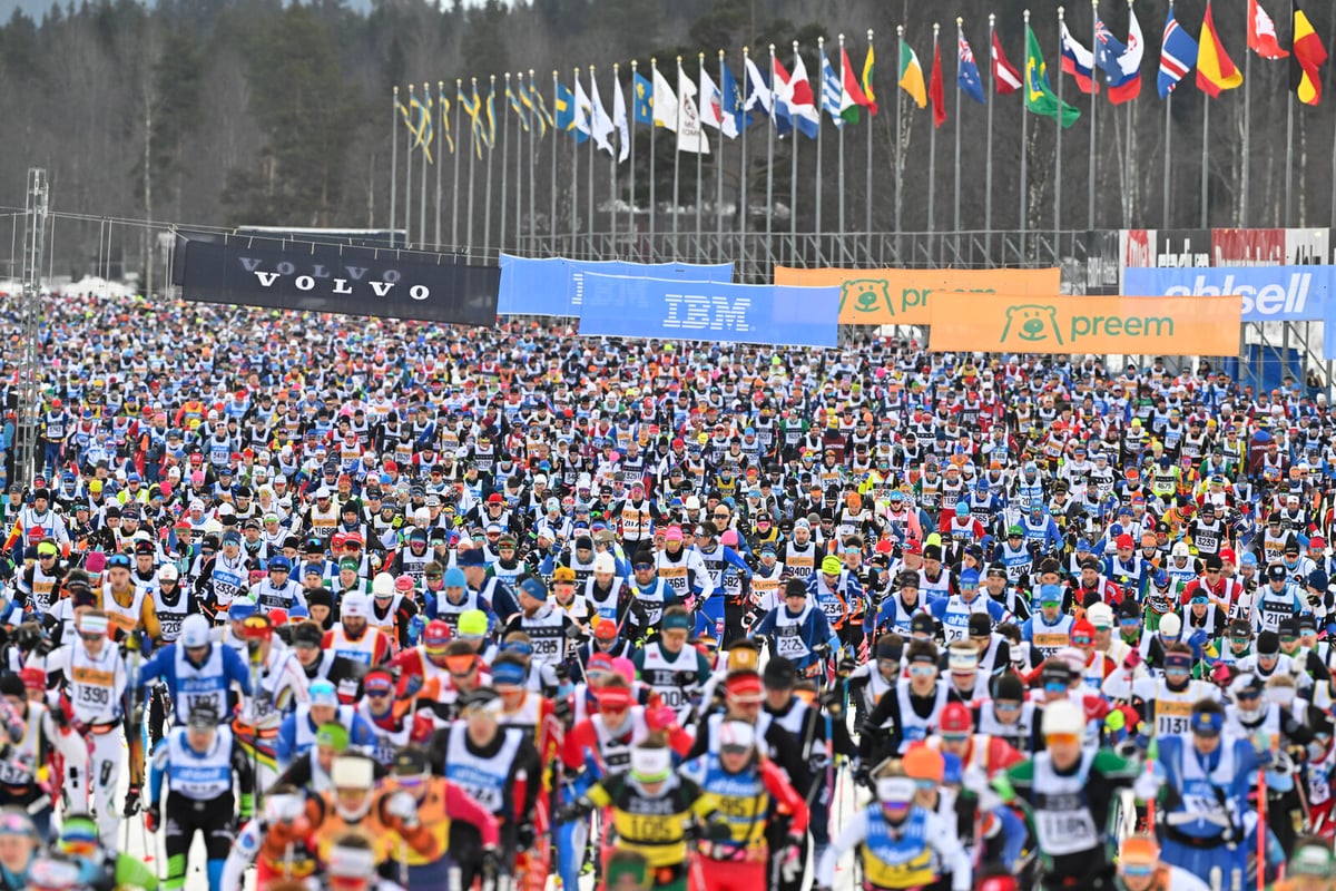 Police operation at Vasaloppet's finish area