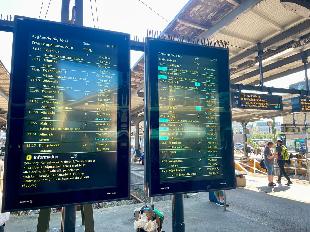 Power Failure Disrupts Gothenburg-Stockholm Train Service