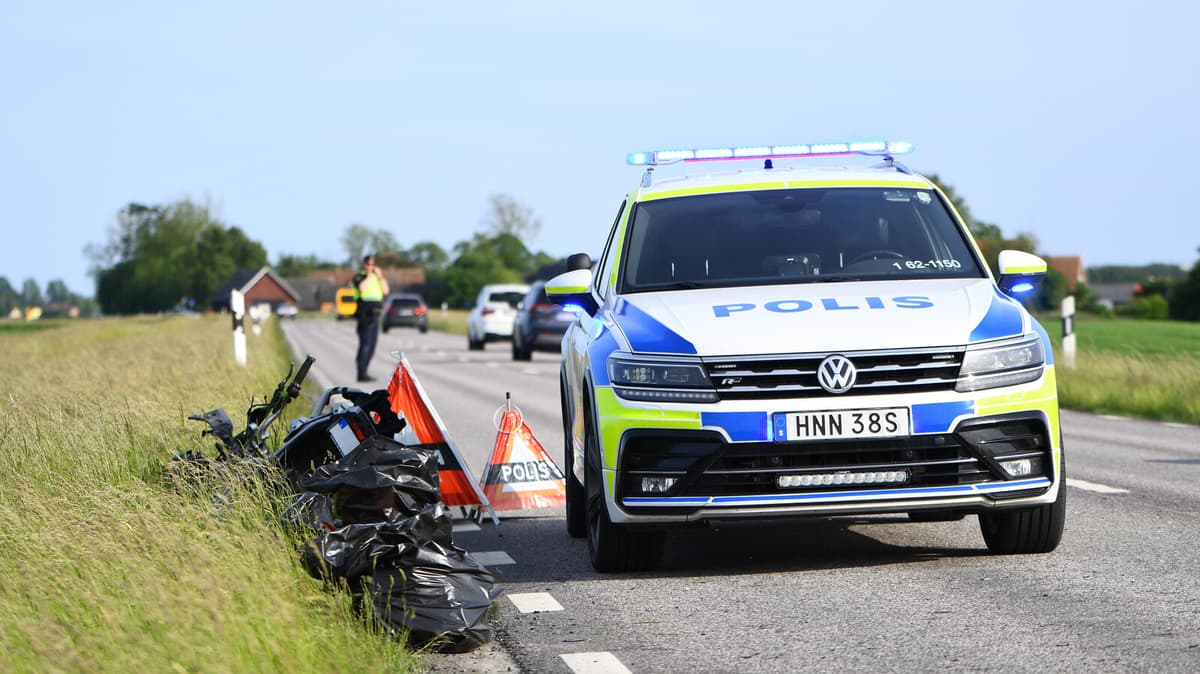 Man in His 70s Dies After Motorcycle Crash in Kristianstad