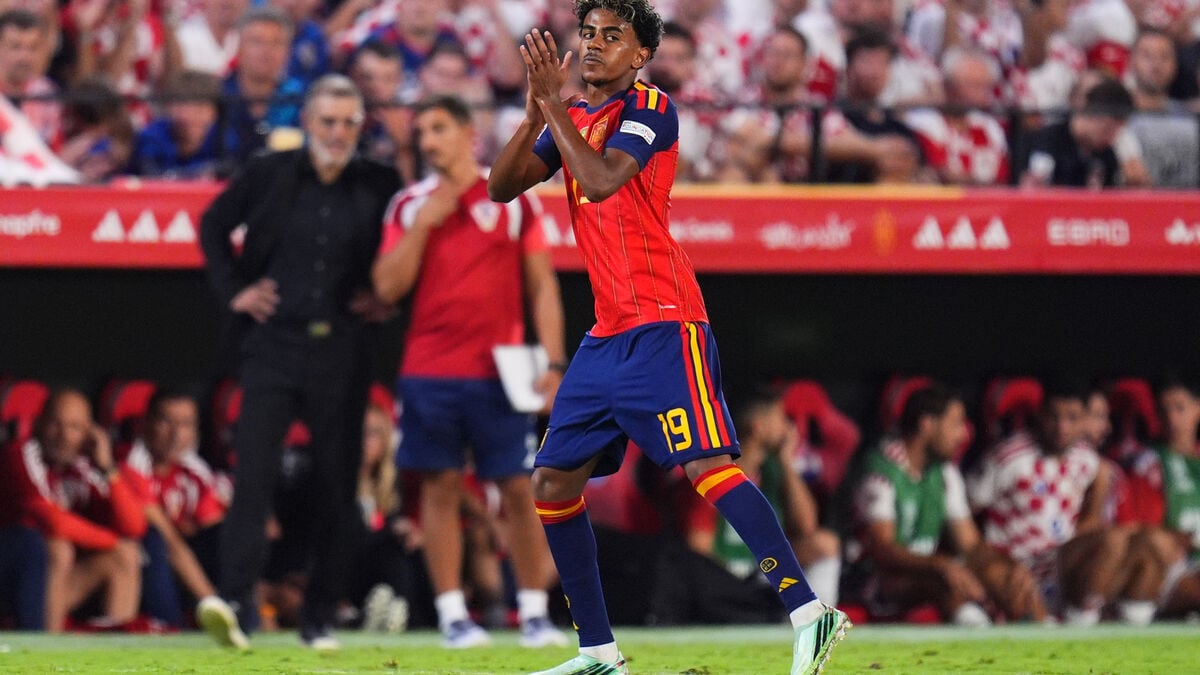 Lamine Yamal scores twice as Spain beat Croatia 4-1 in Nations League