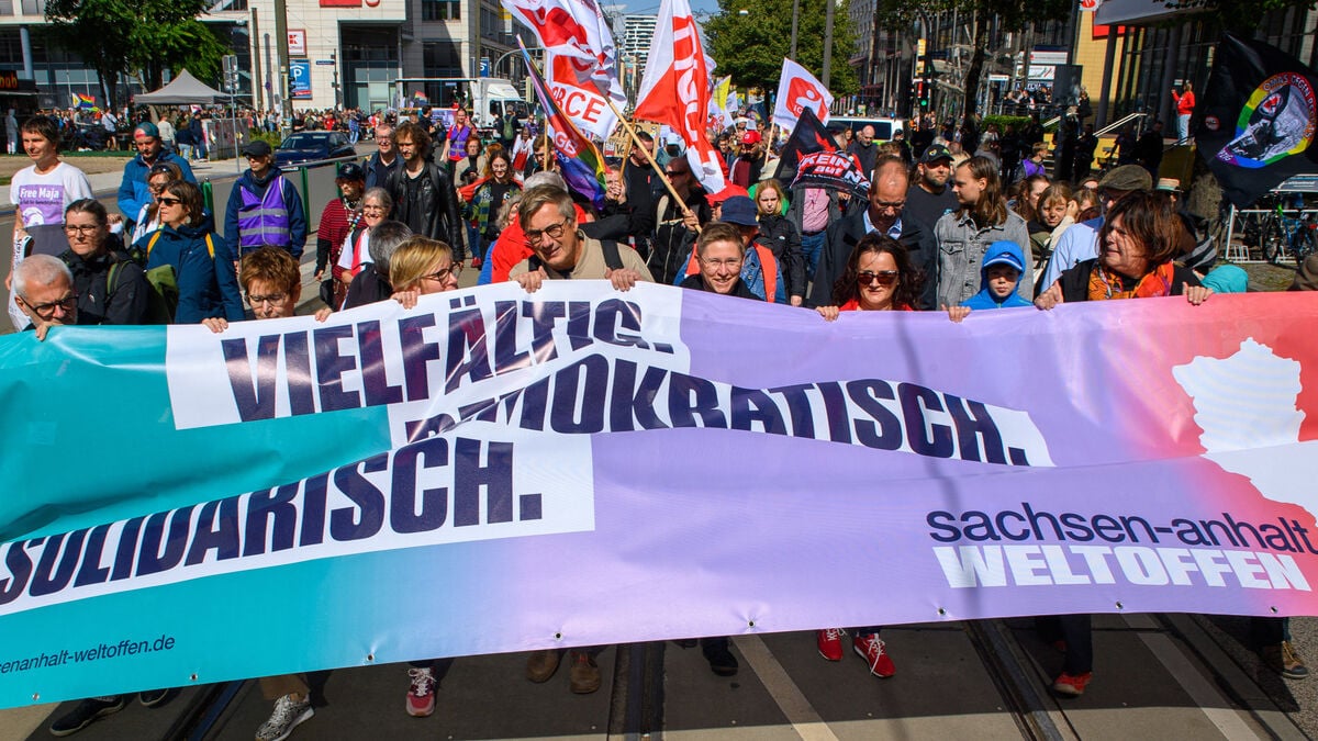 Thousands rally for democracy in Germany ahead of Saxony-Anhalt election