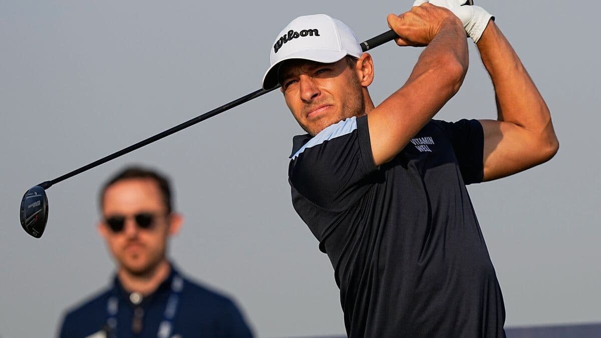 Joakim Lagergren shares lead after first round at PGA Championship at Wentworth