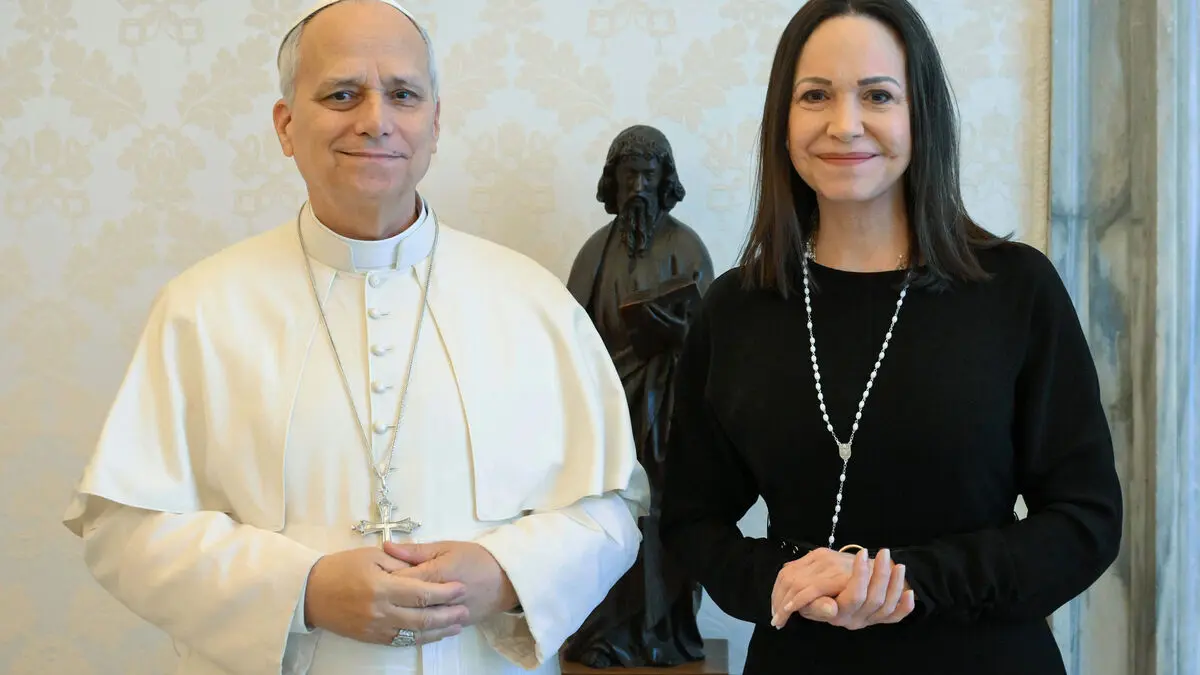 María Corina Machado makes unexpected visit to the Pope