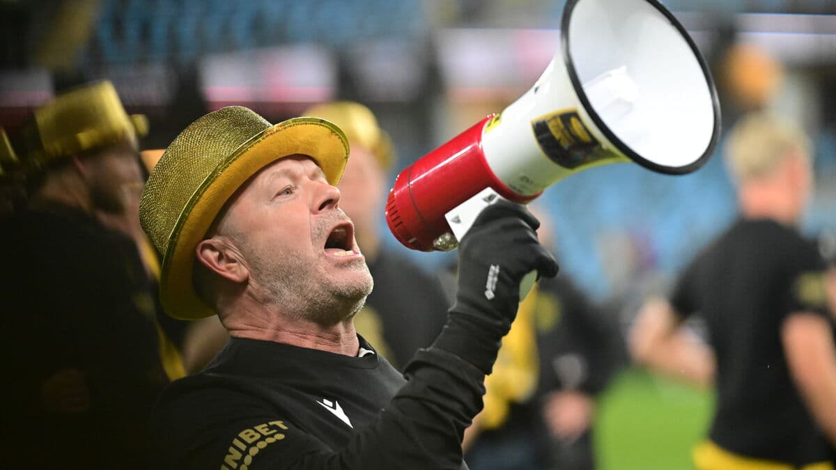 Mjällby Coach Anders Torstensson Triumphs