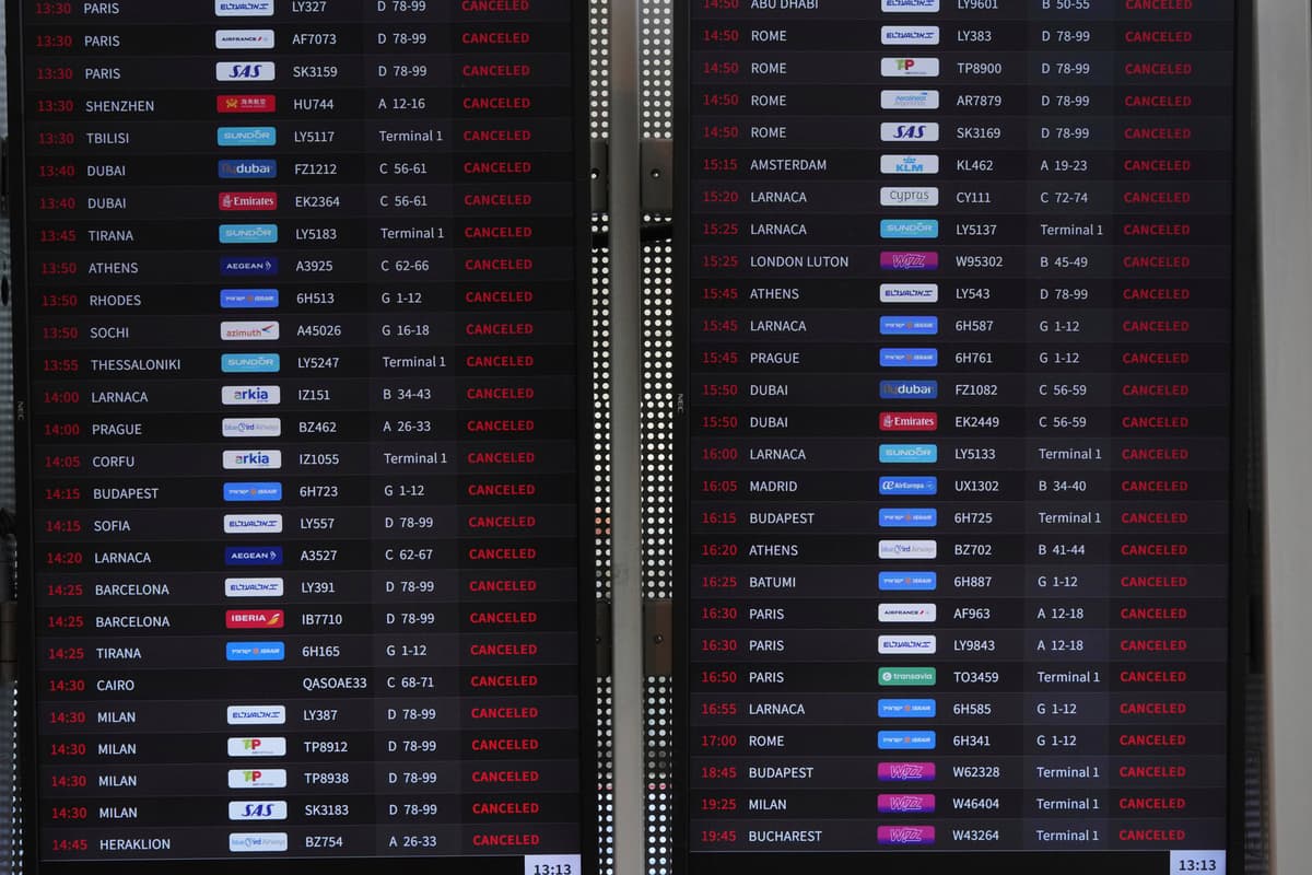 Israeli Planes Relocated to Europe Amid Airport Shutdown