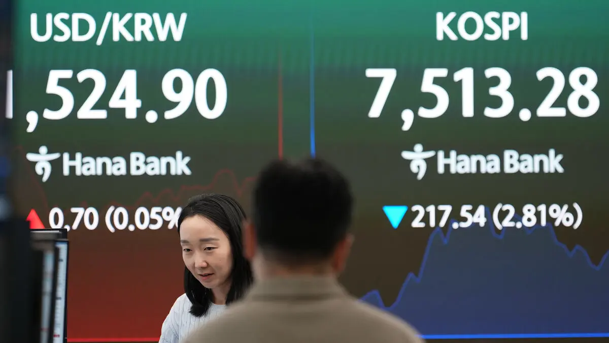 Asian stock markets fall after new attacks in the Middle East