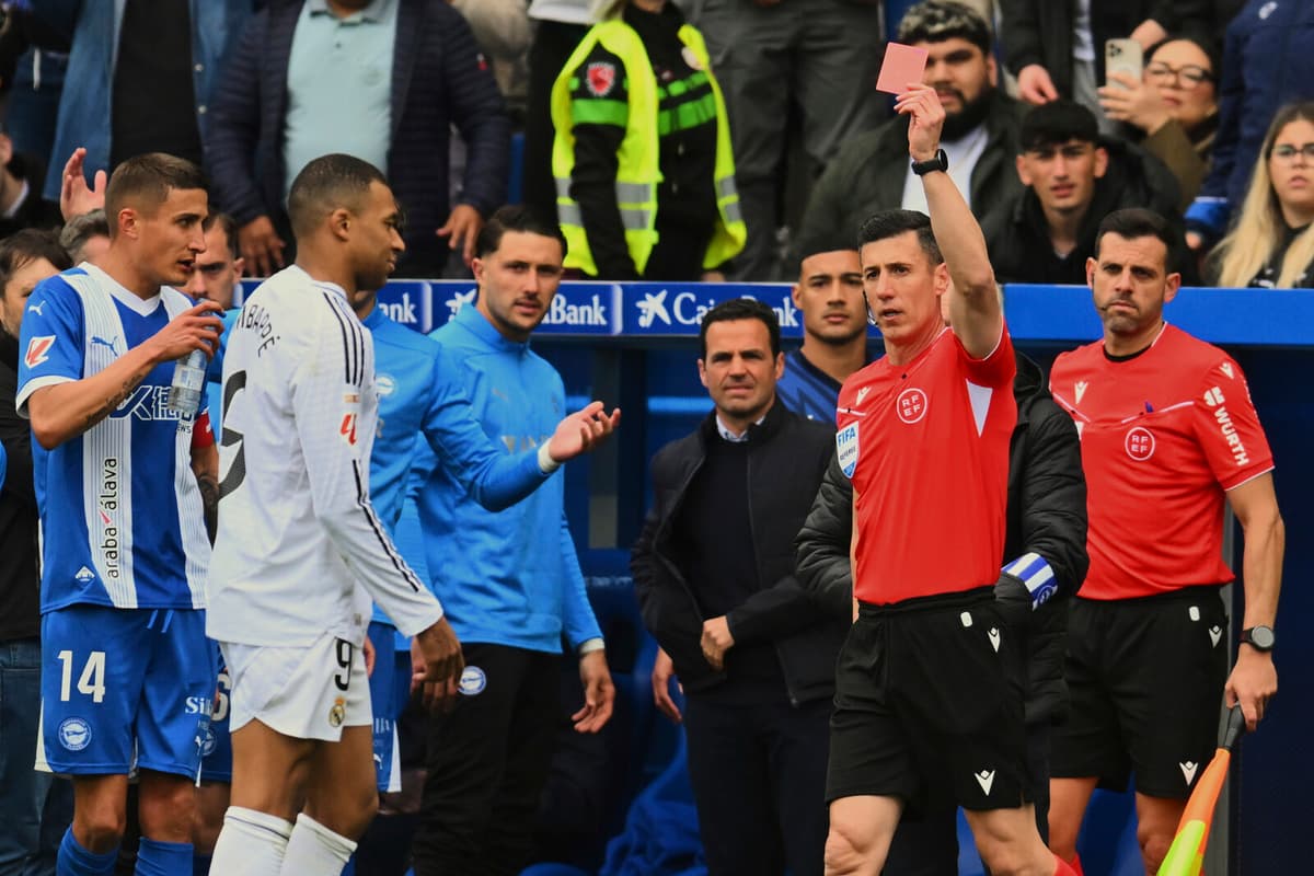 Mbappé Sees Red for Reckless Tackle in Real Madrid Clash