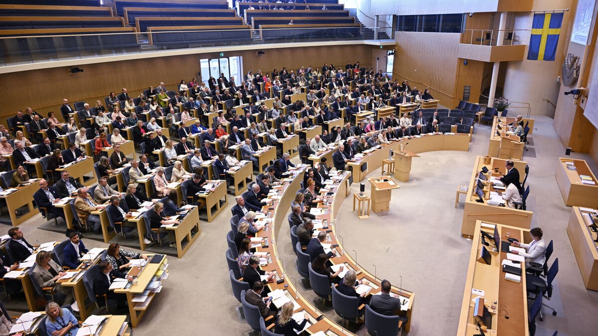 The Riksdag convened this weekend, first time since April 2023