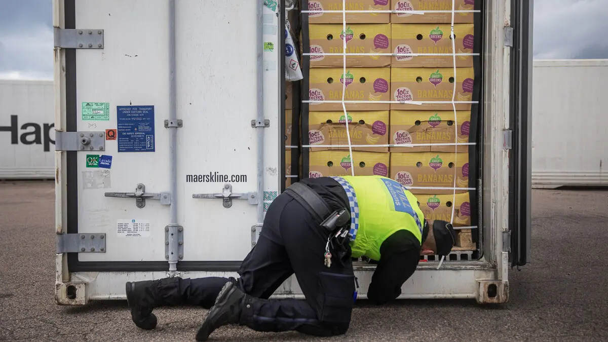 Record three-ton cocaine seizure by customs in Helsingborg