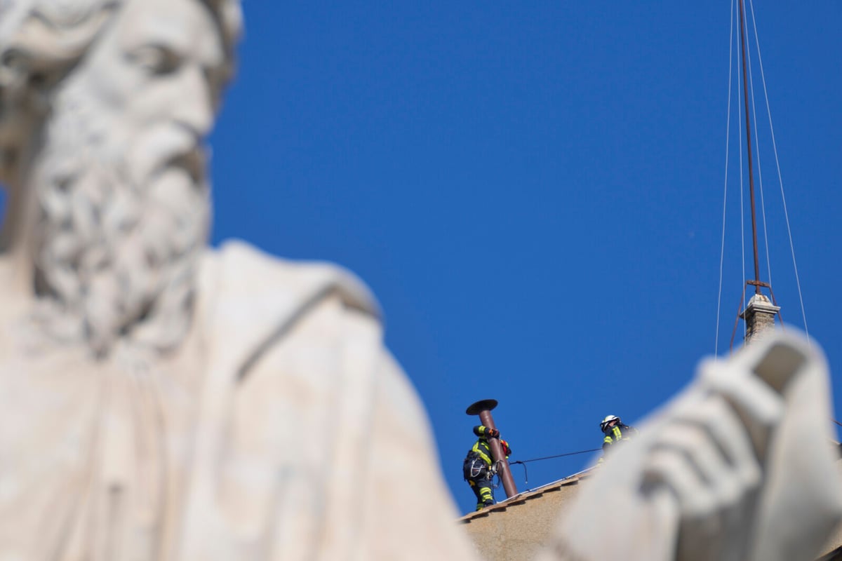Sistine Chapel Chimney Set for Papal Election Announcement
