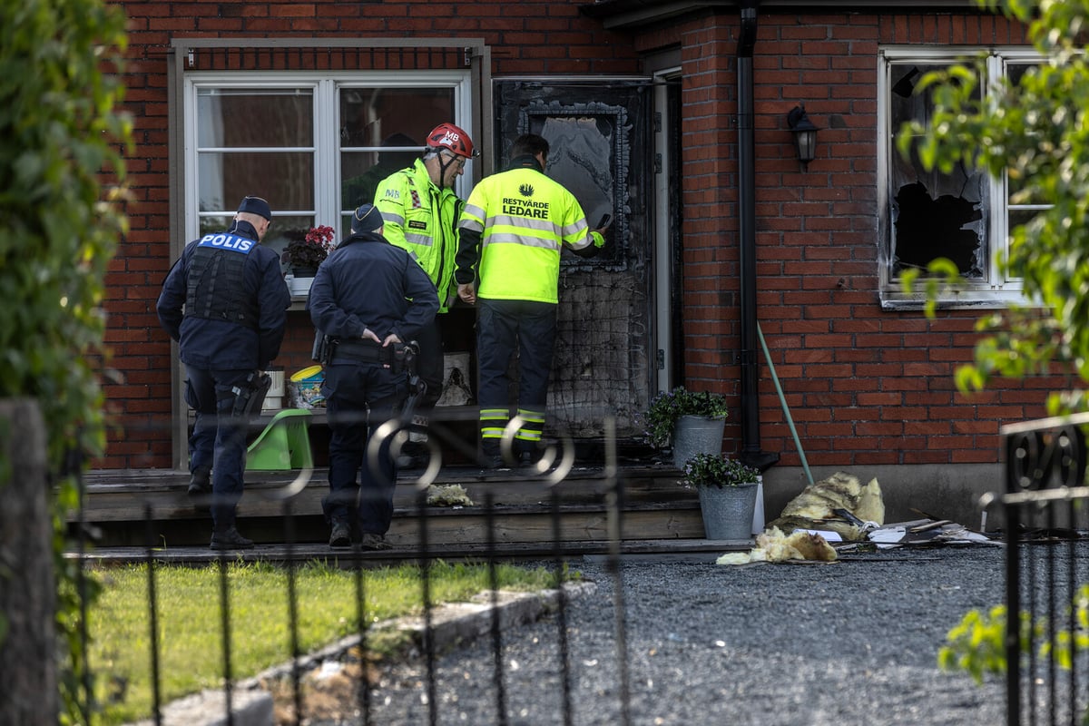 Arson Attack on Grästorp Villa: Two Arrested After Shooting