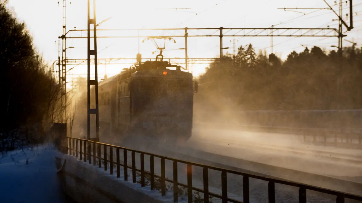 Cold weather stops train traffic between Luleå and Narvik