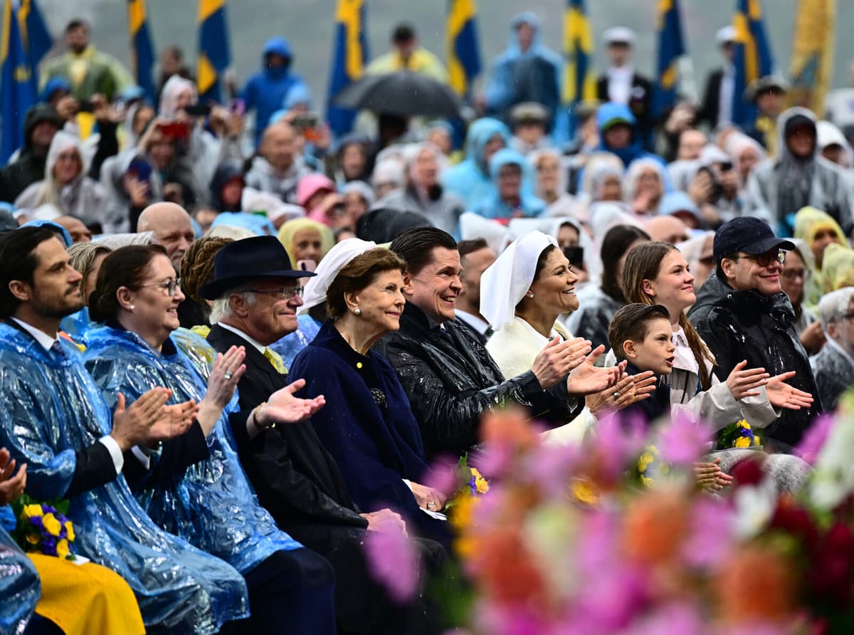Royal Family Celebrates National Day at Skansen Despite Rain
