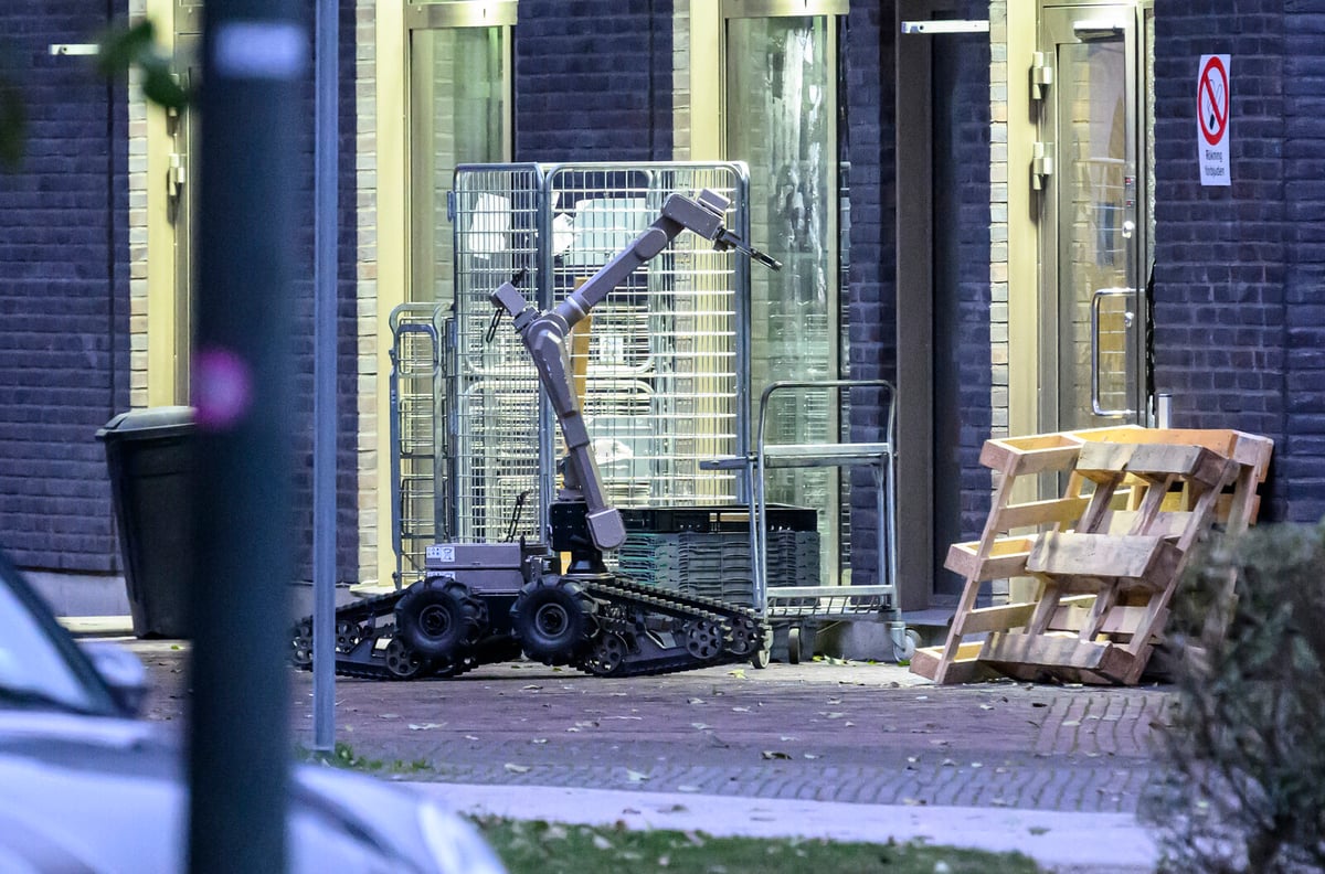 Bomb Disposal Investigates Hazardous Objects at Store