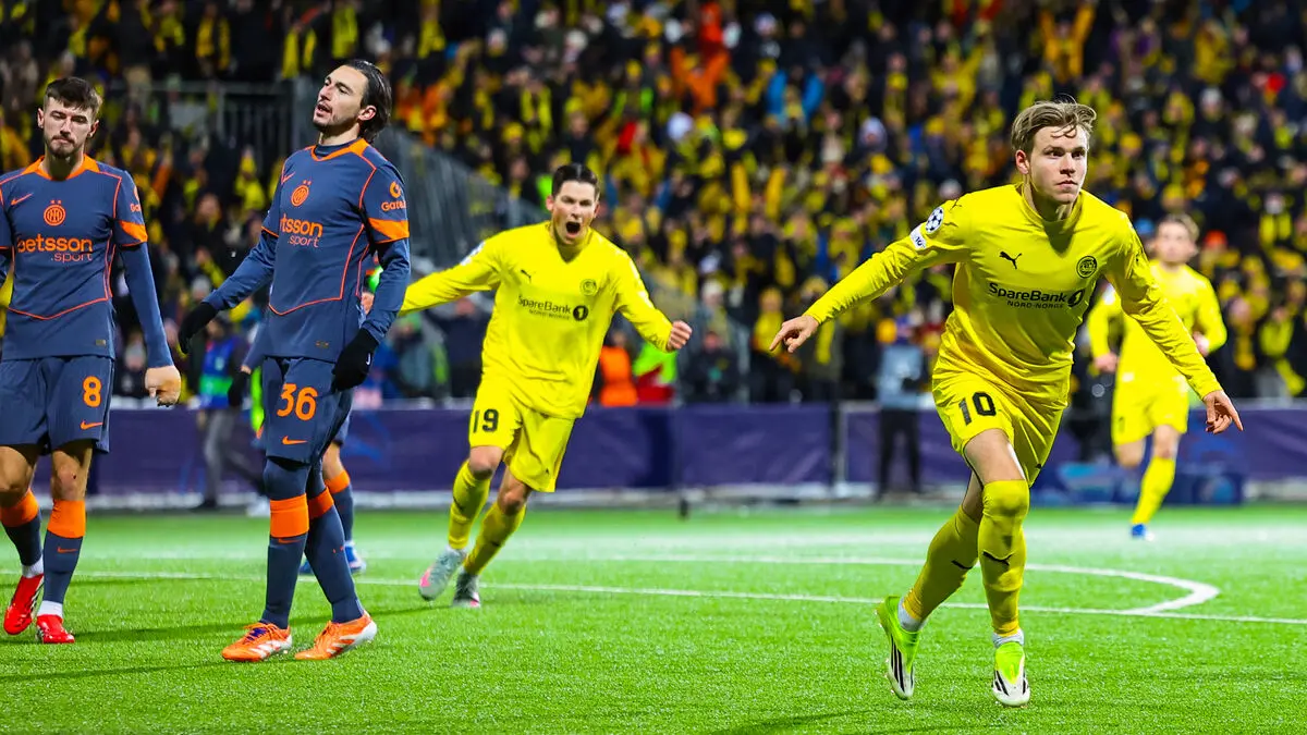 Bodø/Glimt roar again, beat Inter 3-1 in Champions League round of 16 first leg