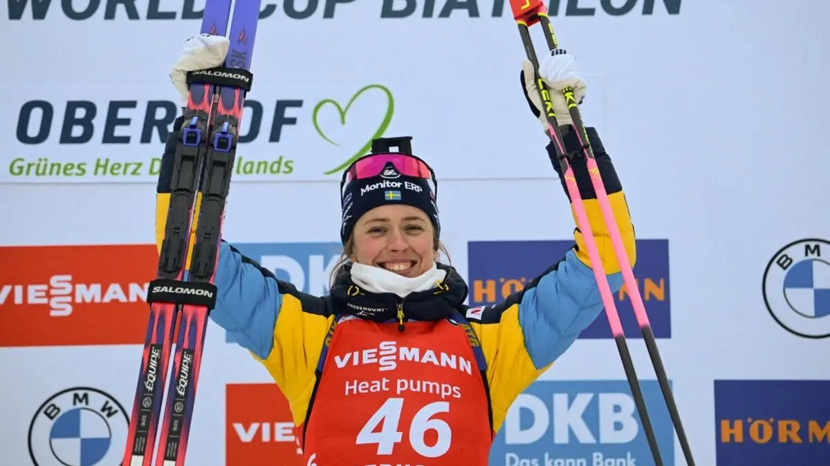 Elvira Öberg's Olympic message - superior performance in Oberhof