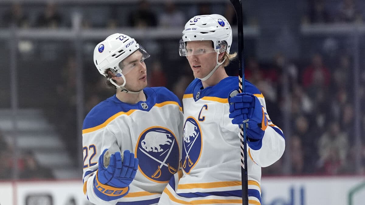 Rasmus Dahlin Scores Double Points in Buffalo's 8-4 Win Over Ottawa
