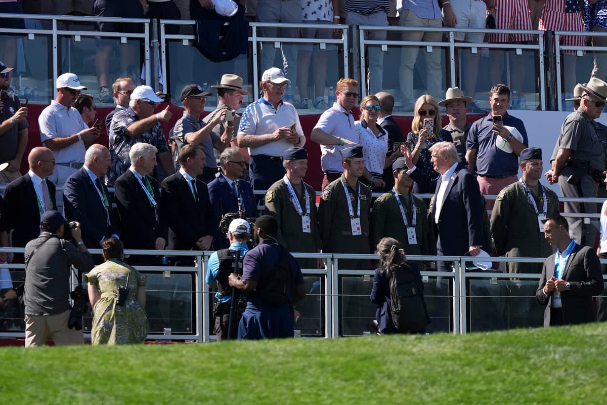 Trump Visits Ryder Cup to Support USA Team