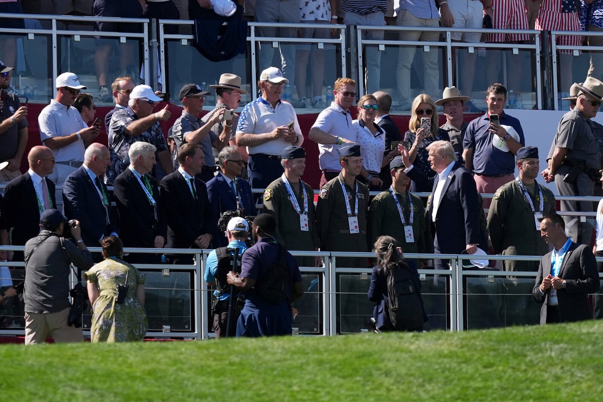 Trump Visits Ryder Cup to Support USA Team