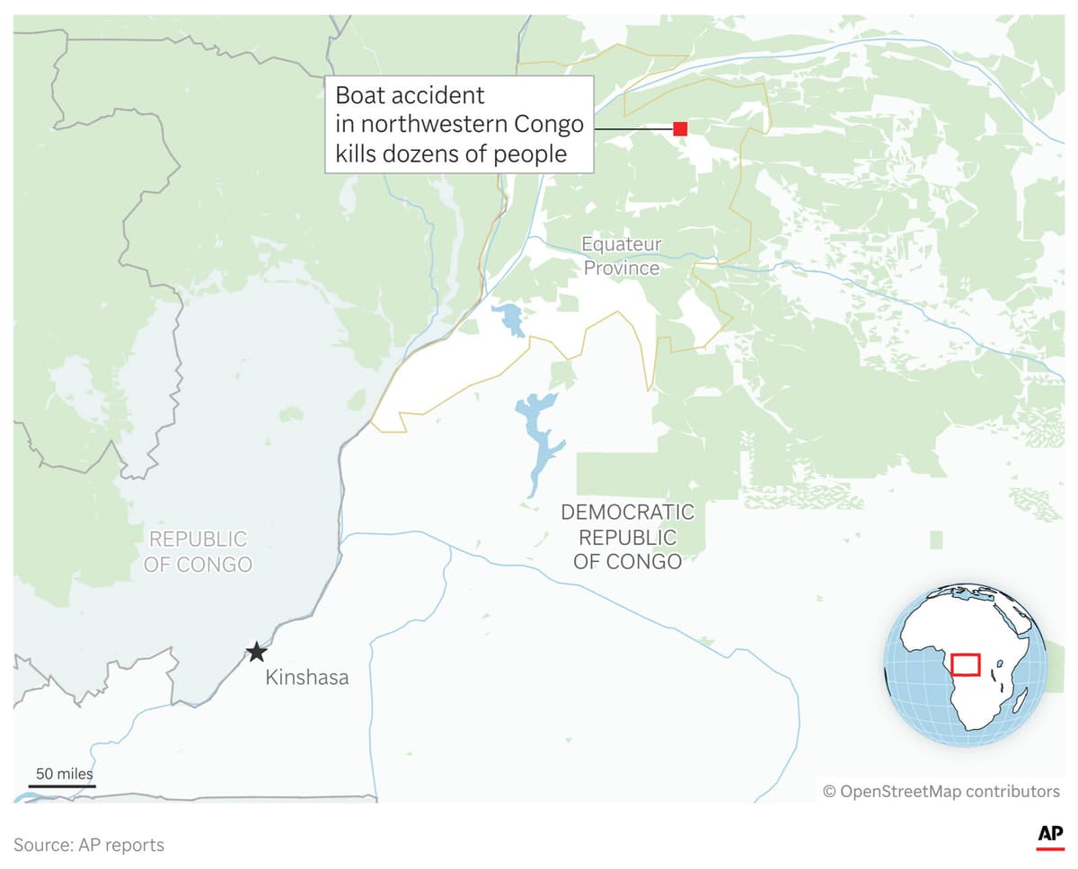 Over 100 Dead in Congo-Kinshasa Boat Accident