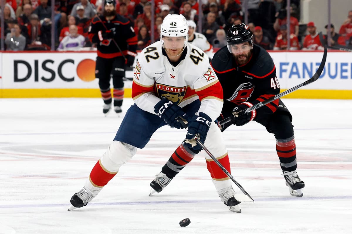 Florida Claims 5-2 Victory Over Carolina in Stanley Cup Semifinal Opener