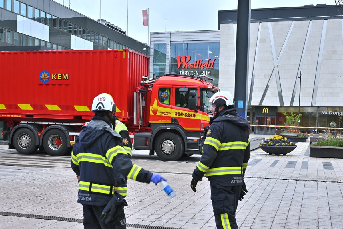 Six Hospitalized After Gas Leak at Täby Centrum Shopping Center