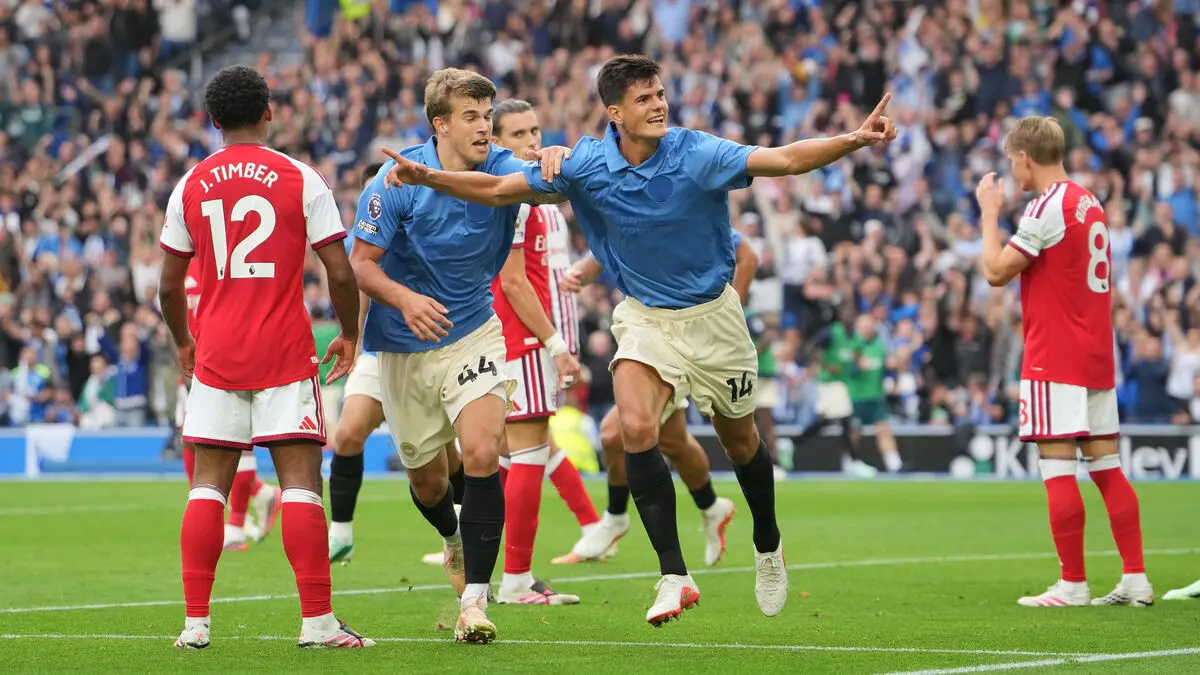 Brighton rout Arsenal 3-0 as Viktor Gyökeres again starts on the bench