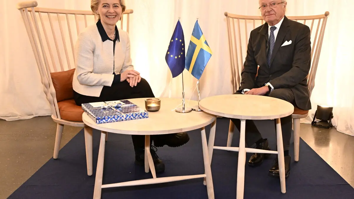 EU's von der Leyen to Meet King Carl Gustaf at Nordic Council