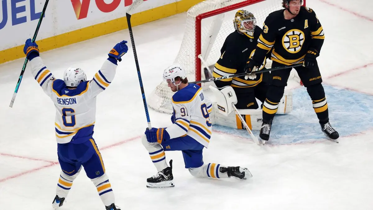 Buffalo thrashes Boston, on its way to the quarterfinals