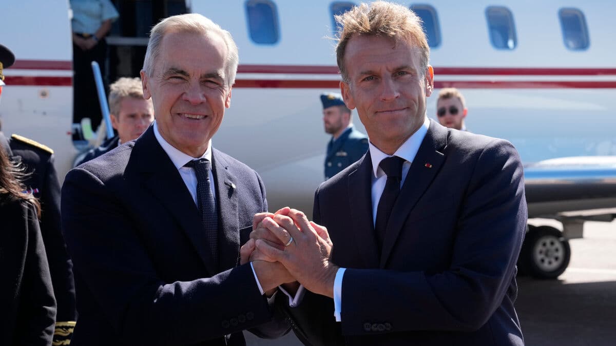 Macron and Carney meet on symbolic French islands off Canada as tensions with US grow