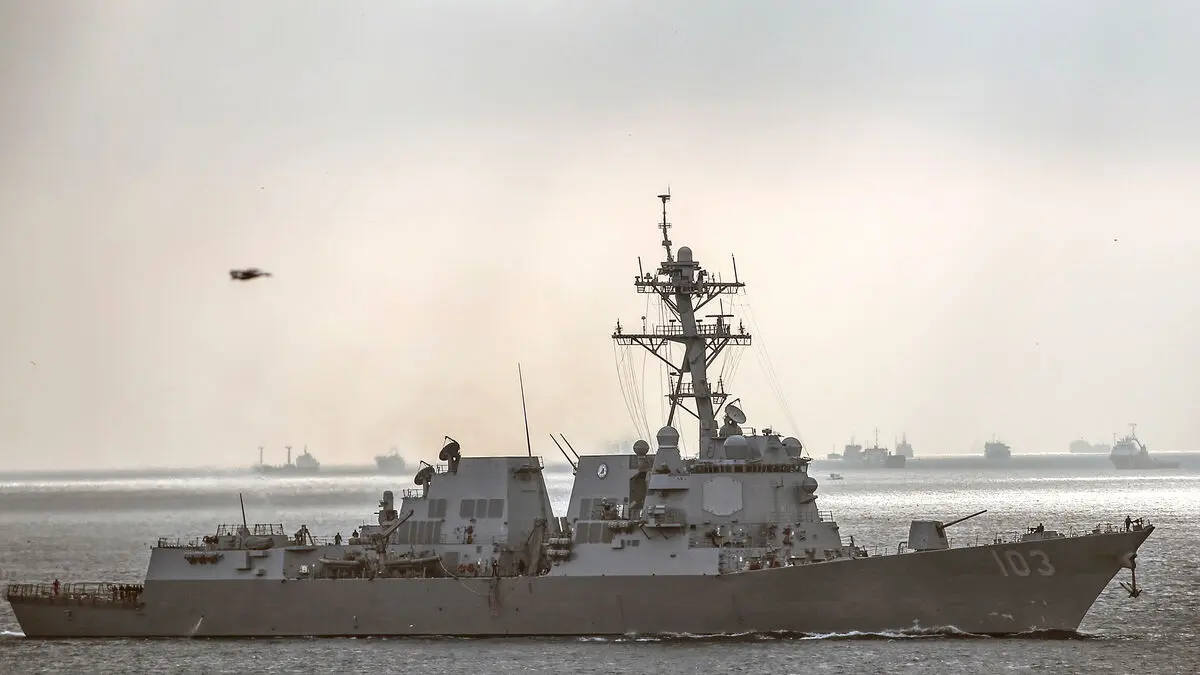 US warships collide in the Caribbean Sea while transferring fuel and supplies