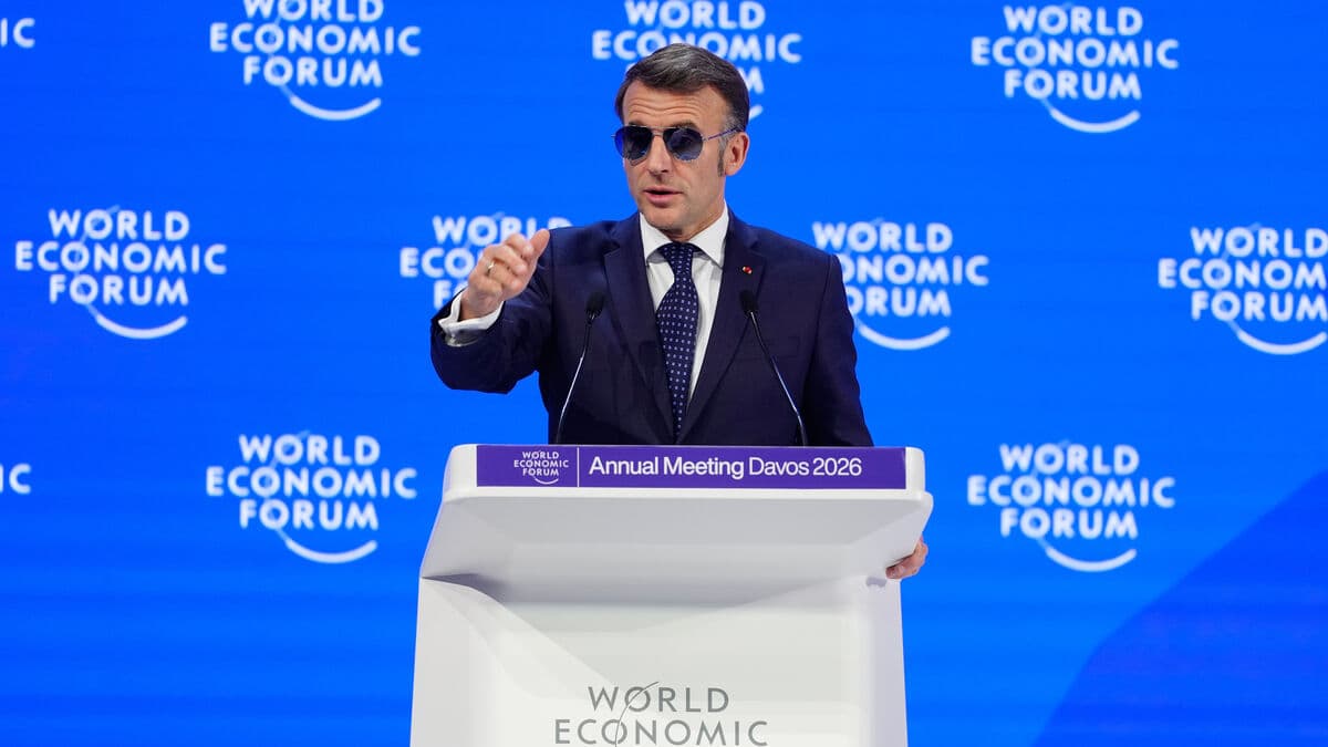 Macron in Davos: Stop trying to subordinate Europe