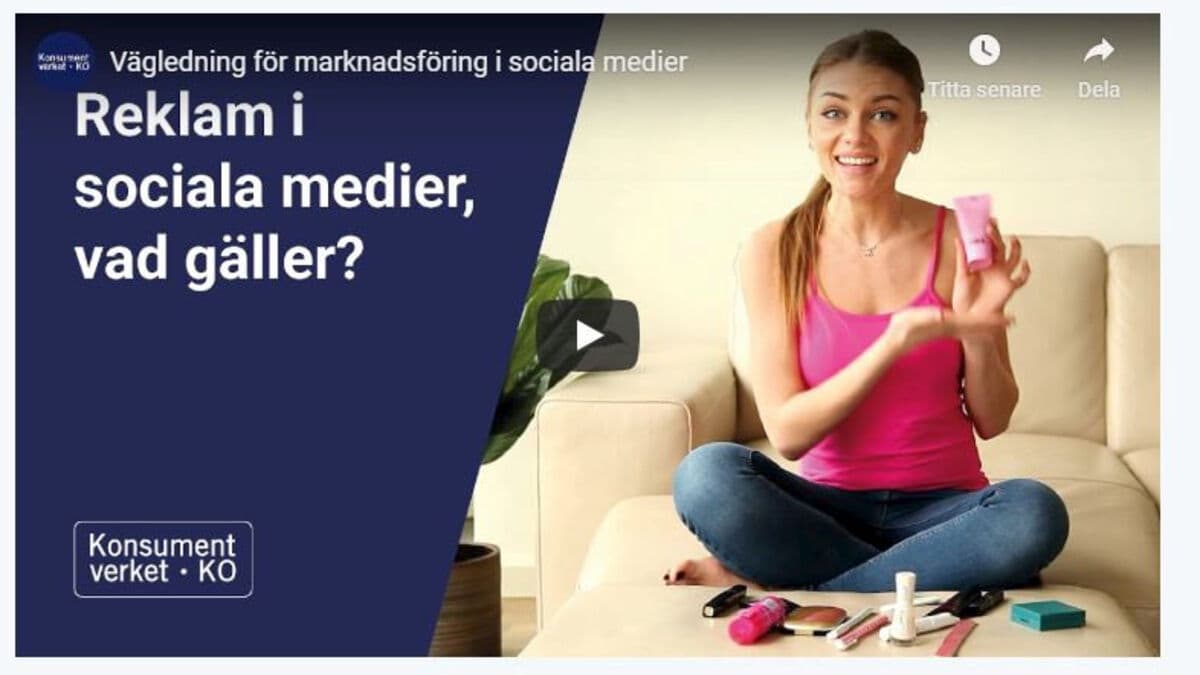 Influencers continue to violate advertising laws, Swedish Consumer Agency says