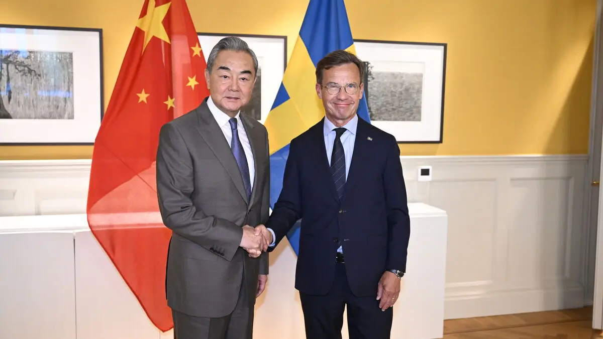 Kristersson meets Chinese Foreign Minister Wang Yi in Stockholm, raises Gui Minhai case