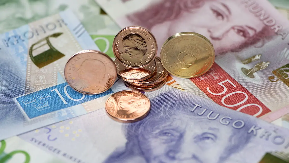 The Swedish krona is the first among the ten largest