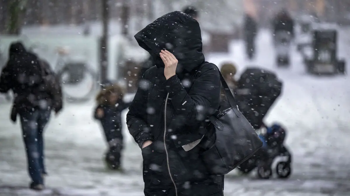 Warning for snow and ice in Umeå