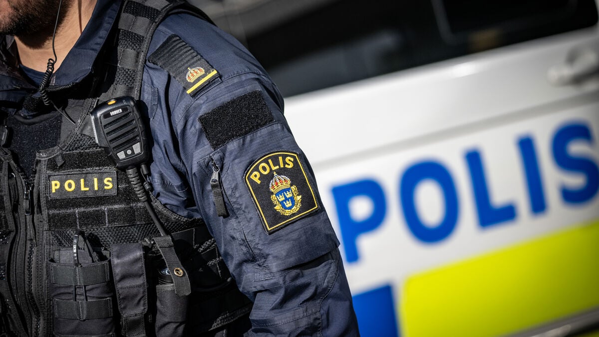 Front door blown up in Falkenberg house