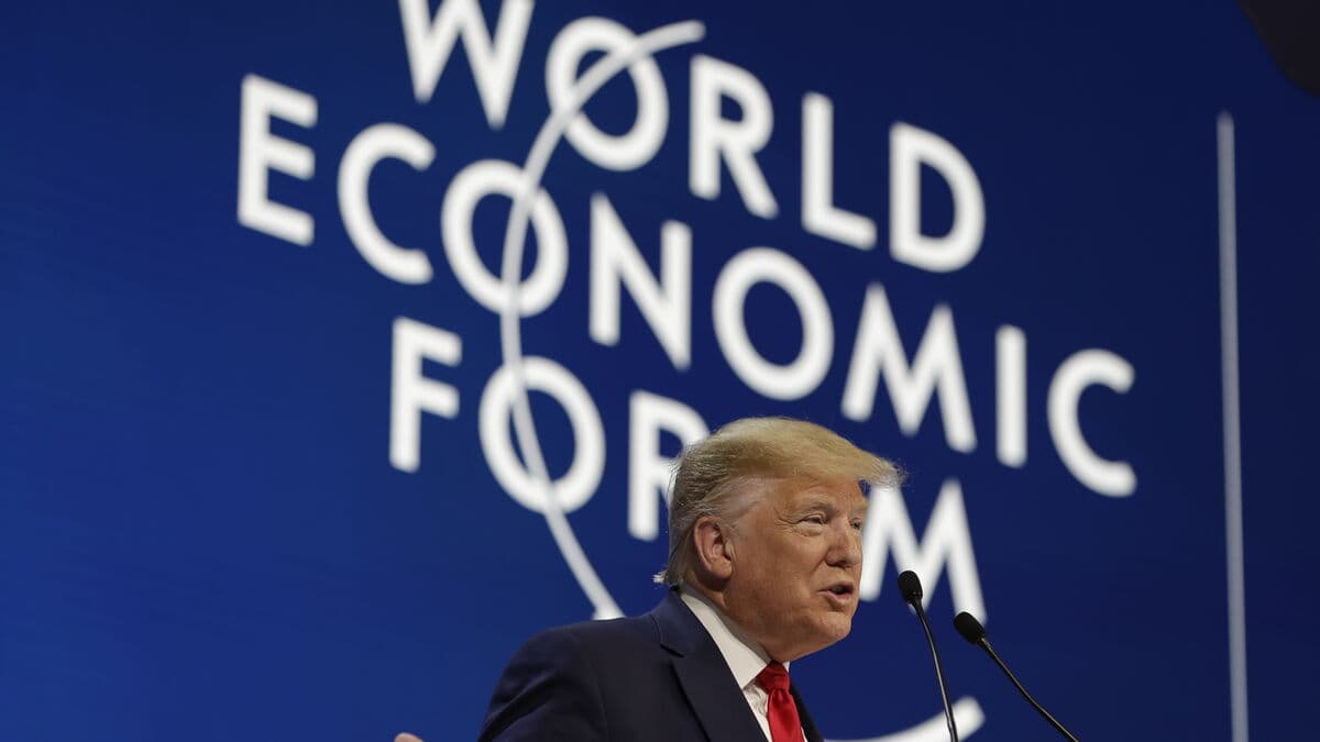 Tense wait for Trump's arrival in Davos as world leaders gather at World Economic Forum