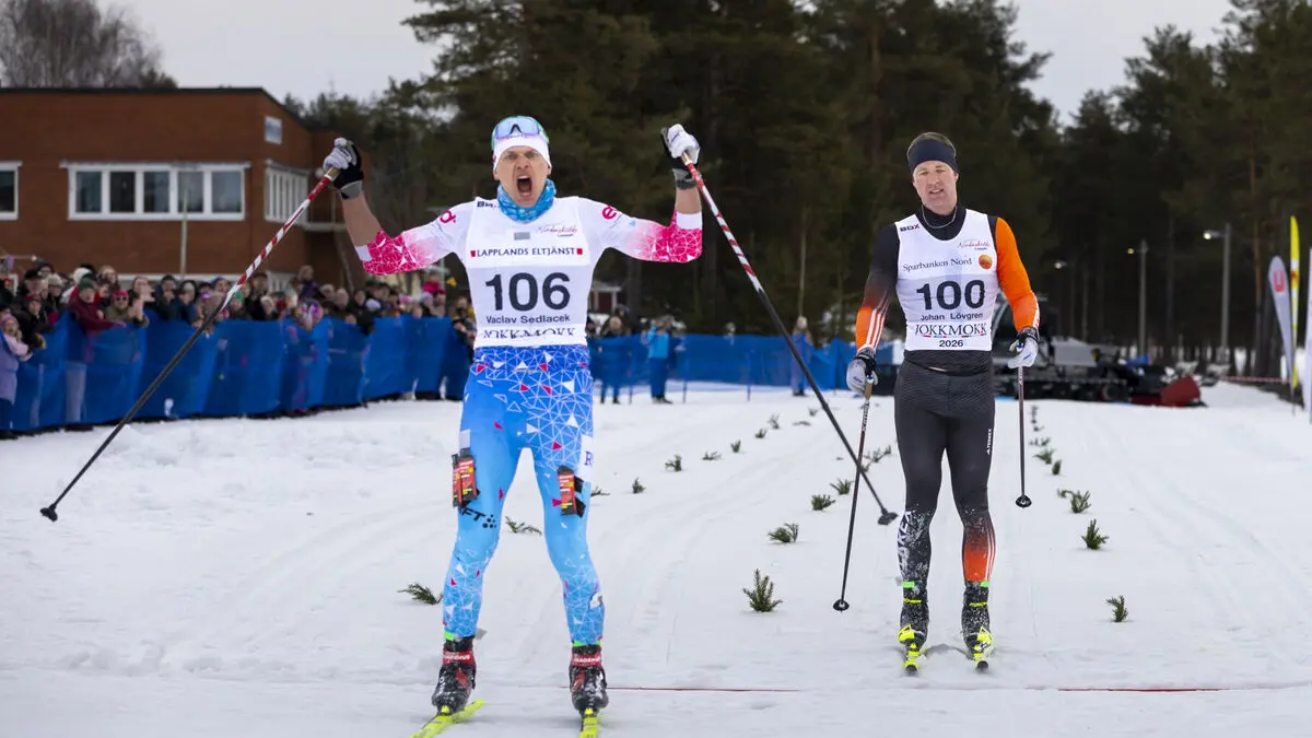 After 220 kilometers - Swedish skier Johan Lövgren beaten by one-tenth of a second