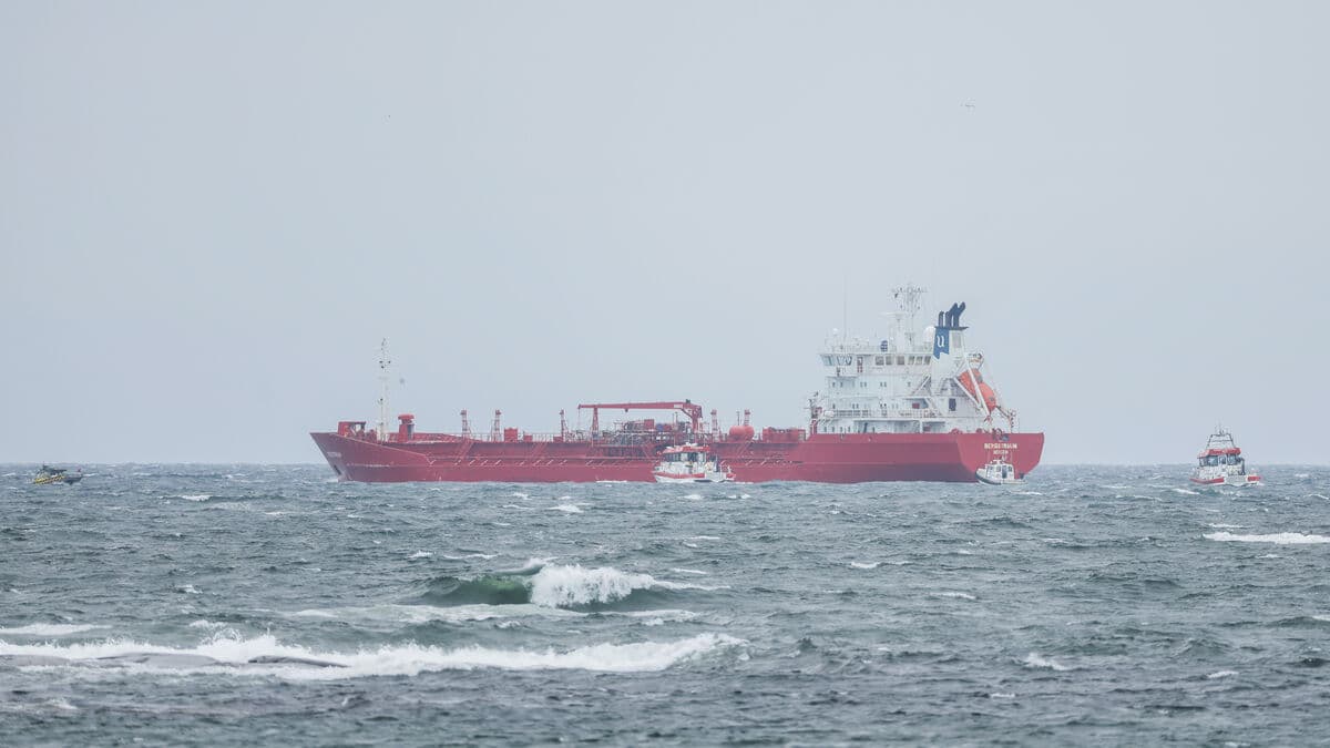 Fire on tanker in southeastern