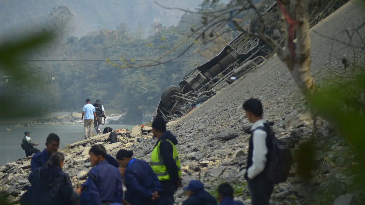 At least 19 dead in bus crash in Nepal, 25 injured