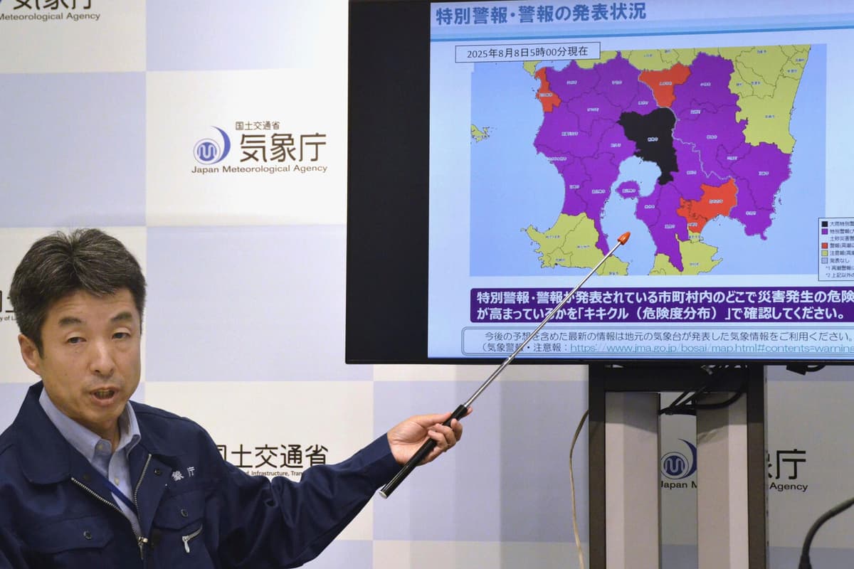 Unprecedented Rainfall Triggers Evacuation Warning in Southern Japan