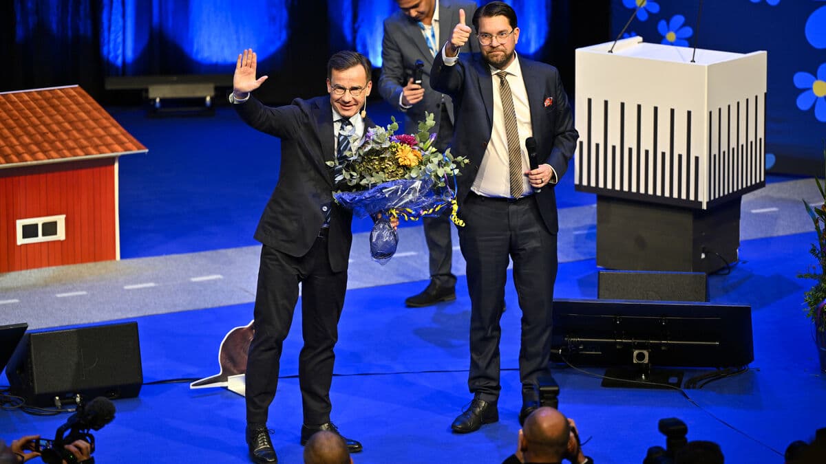 Kristersson at the SD's national congress – for the first time