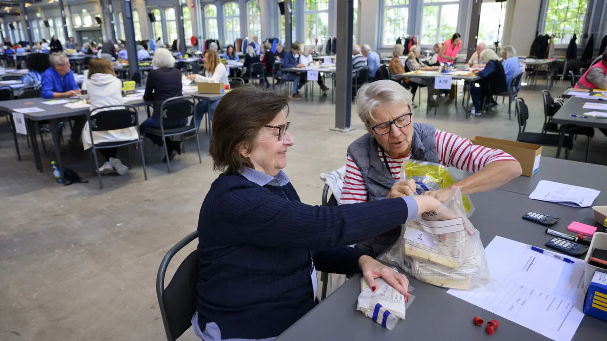 Here they count all the votes again in Stockholm County