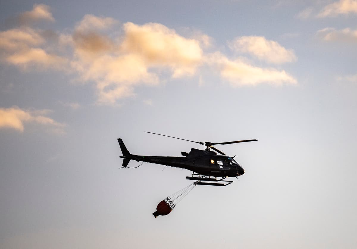 Nature Reserve Fire Contained in Uppvidinge; Large Operation Continues