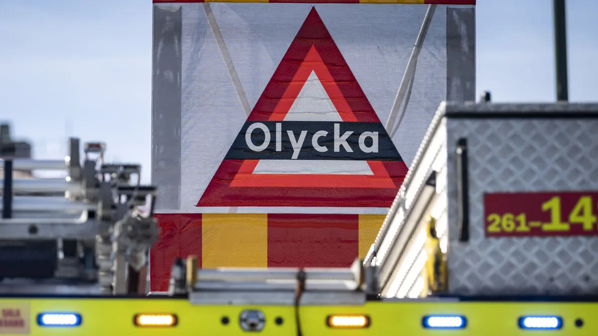 Life-threatening injuries after collision in Skåne